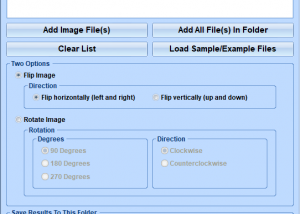 Flip Multiple Images Software screenshot