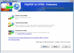 software - Flip PDF to HTML - Freeware 2.8 screenshot