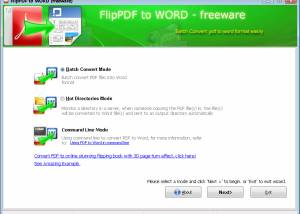 Flip PDF to Word - Freeware screenshot