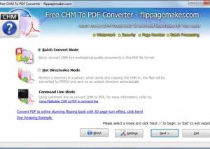 FlipPageMaker CHM to PDF screenshot