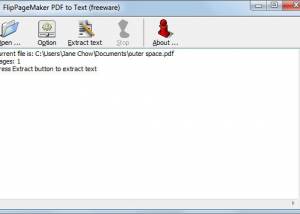 FlipPageMaker PDF to Text screenshot