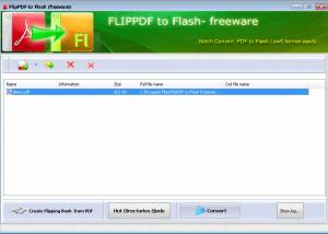 software - FlipPDF to Flash - Freeware 2.8 screenshot