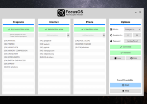 FocusOS Blocker for Webpages, Apps, Call screenshot