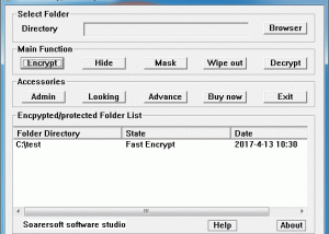 software - Folder Encryption Fairy 4.6 screenshot