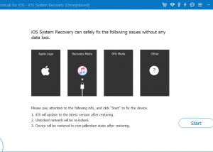 software - FoneLab iOS System Recovery 9.0.82 screenshot