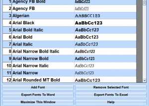 software - Font Manager Software 7.0 screenshot