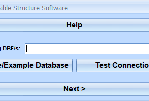 FoxPro Display Table Structure Software screenshot