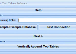 FoxPro Join Two Tables Software screenshot