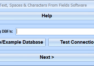 FoxPro Remove Text, Spaces & Characters From Fields Software screenshot