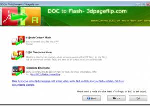 Free 3DPageFlip Doc to Flash Converter screenshot