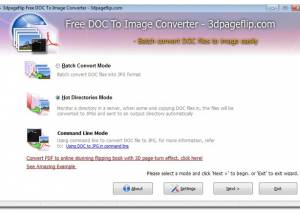 Free 3DPageFlip Doc to Image Converter screenshot