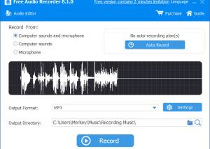 software - Free Audio Recorder 10.2.0.2304 screenshot