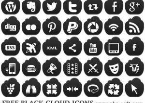software - Free Black Cloud Icons 2013.2 screenshot