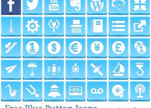 Free Blue Button Icons screenshot