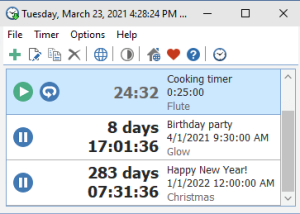 software - Free Countdown Timer 5.2 screenshot