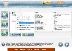 software - Free Digital Camera Recovery 5.3.1.2 screenshot