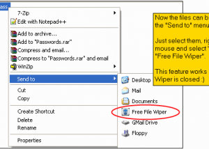 software - Free File Wiper 1.91 screenshot