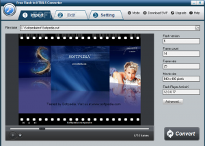 software - Free Flash to HTML5 Converter 5.7.0 screenshot