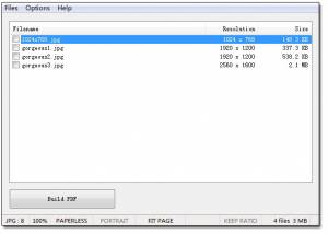 software - Free Image to PDF Application 1.0 screenshot