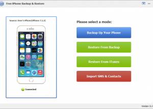 Free iPhone Backup & Restore screenshot