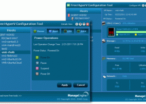 software - Free ManageEngine HyperV Configuration Tool 1.0 screenshot