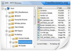 software - Free NTFS Data Recovery 4.0.1.6 screenshot