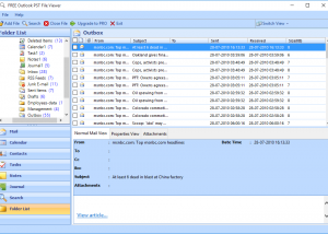 Free Outlook PST Viewer screenshot