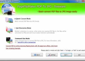 software - Free PageFlipMaker PDF to JPG 1.0 screenshot