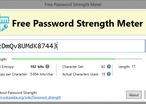 software - Free Password Strength Meter 1.3 screenshot