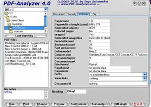 Free PDF Analyzer screenshot