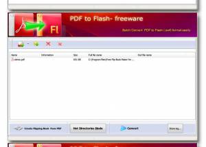 Free PDF to Flash screenshot