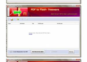 Free PDF to PageFlip Flash screenshot