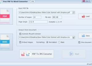 software - Free PDF To Word Converter 4.1 screenshot