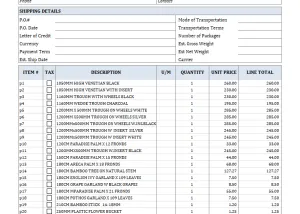 Free Proforma Invoice Template screenshot