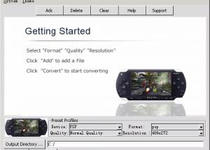 software - Free PSP Video Converter 2.0.13 screenshot