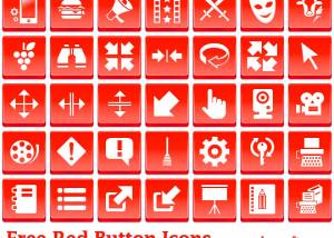 Free Red Button Icons screenshot