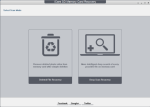 software - iCare SD Memory Card Recovery 4.0.0.5 screenshot