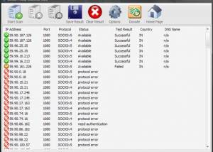 Free Socks Proxy Scanner screenshot