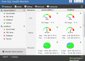 software - Free SQL Health Monitor 2.0 screenshot