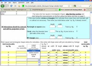 software - Free Square Footage Calclator 1.0 screenshot