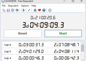 software - Free Stopwatch 5.1 screenshot