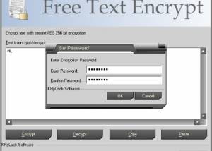 software - Free Text Encrypt 1.00 screenshot