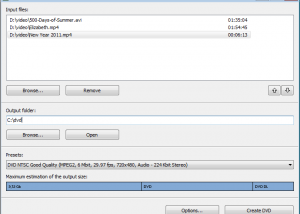 software - Free Video to DVD Converter 5.0.99.823 screenshot