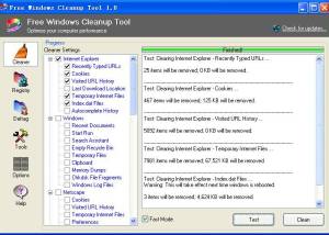 Free Windows Cleanup Tool screenshot