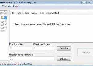 FreeUndelete screenshot