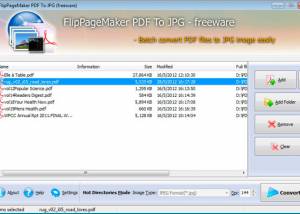 Freeware FlipPageMaker PDF to JPG screenshot