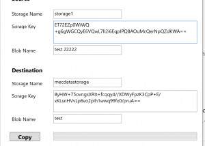 FromAzureBlobToAzureBlob screenshot