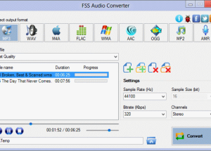 software - FSS Audio Converter 2.3.0.2 screenshot