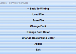 software - Full Screen Text Writer Software 7.0 screenshot