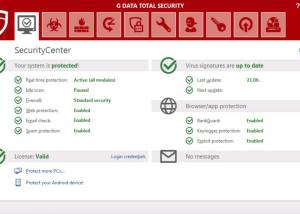 G DATA TotalProtection screenshot